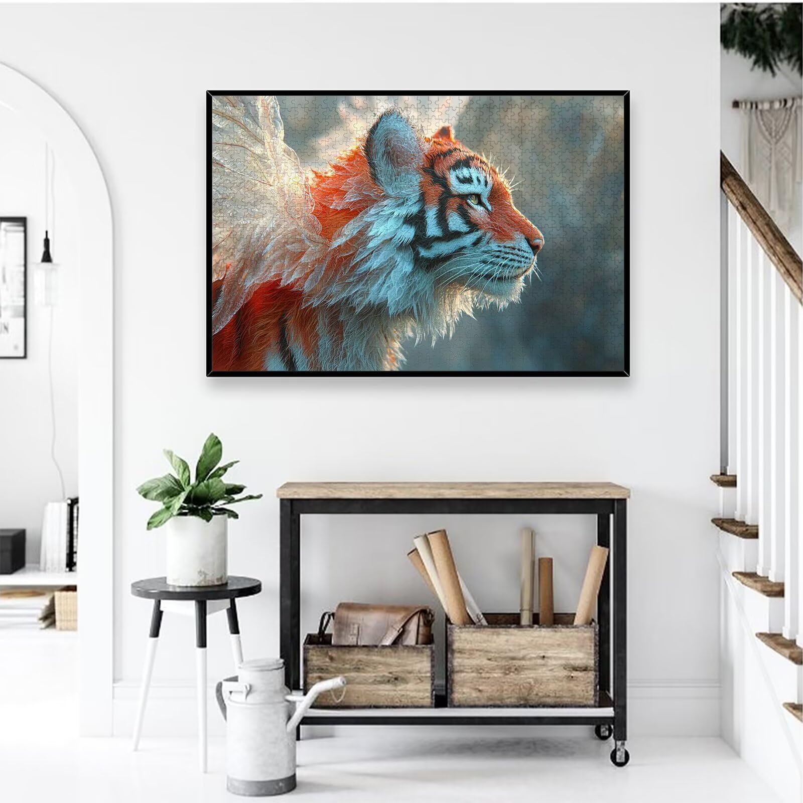 Puzzle 1500 Piezas, Puzzle Tigre con Caja para Adultos, DIY Animal Rompecabezas Madera para Adultos, 1500 Piezas Rompecabezas Desafiante, para Decoracion Hogar, Regalo Mujer, Regalo Hombres, -1924