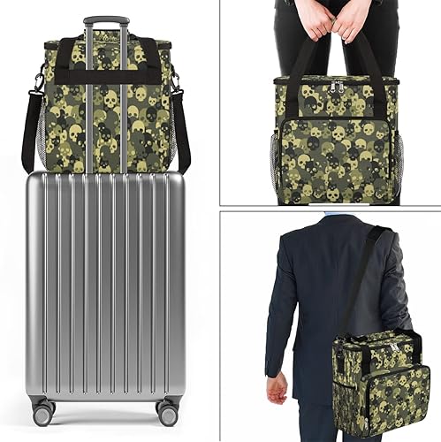 Miniatura 7 de Bolsa de café de camuflaje con diseño de calavera y camuflaje, bolsa de almacenamiento de viaje, compatible con Keurig K-Mini o K-Mini Plus,