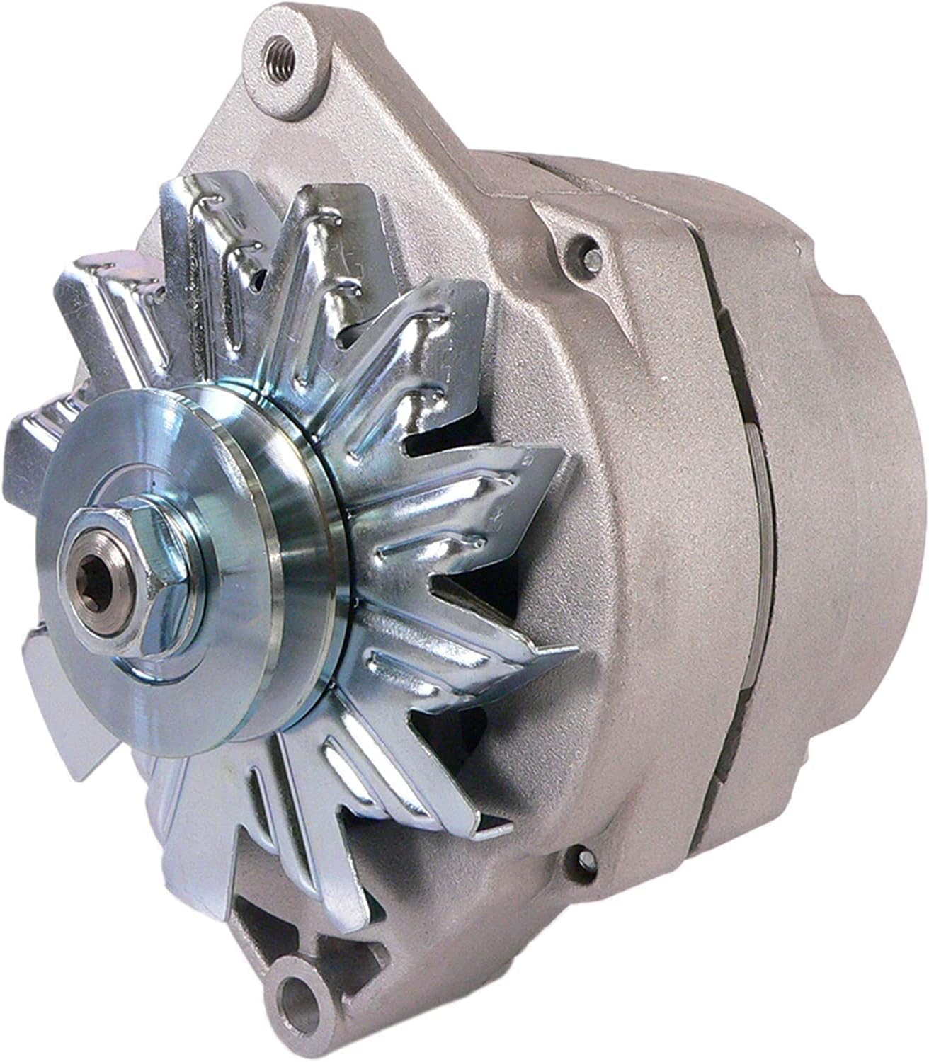 High Output 200 Amp Alternator for Chevy Olds Holden BBC SBC Hotrod Performance 1 One Wire Custom Made 10SI 12SI 200A
