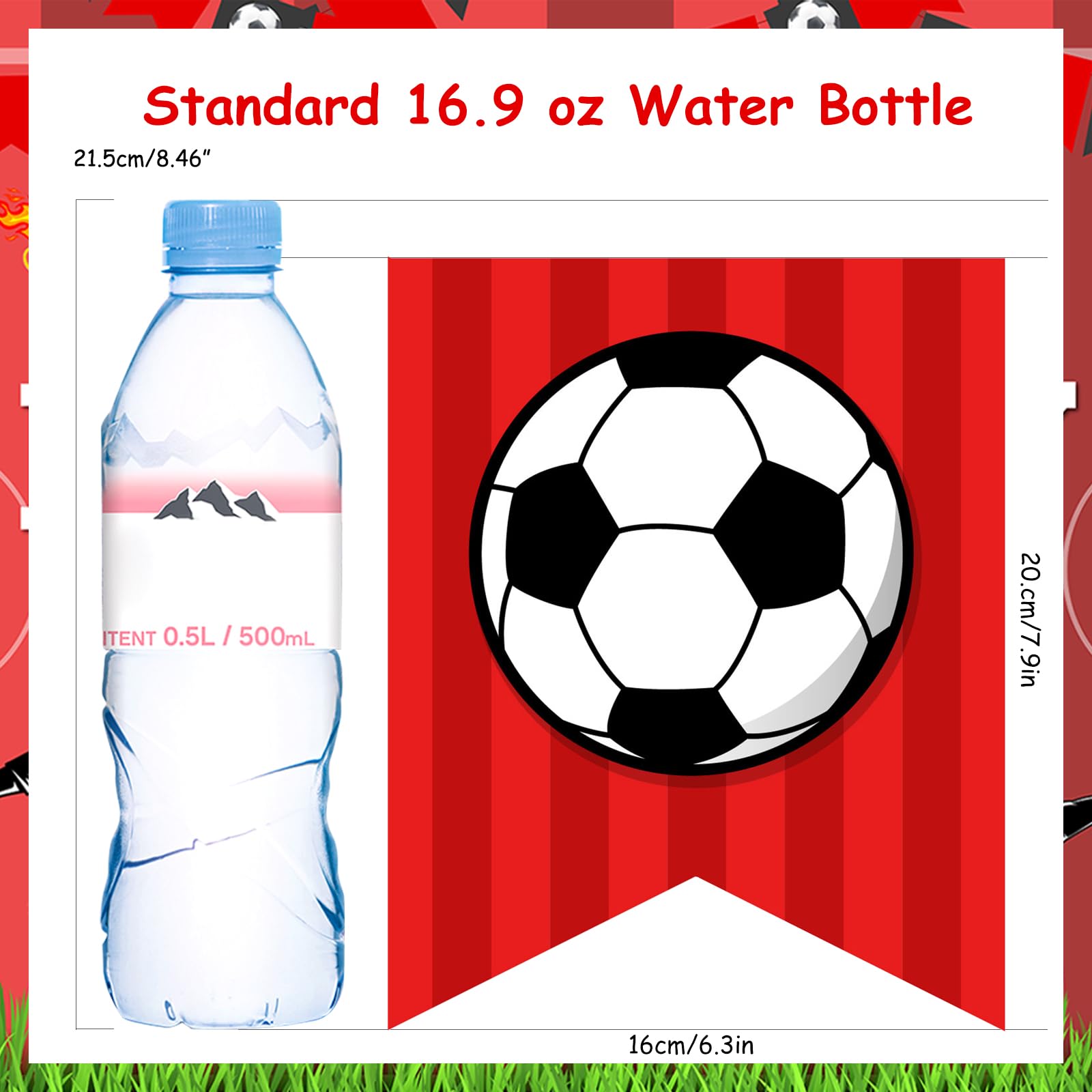 Fußball Geburtstagsdeko Set – Mit Happy Birthday Banner & Luftschlangen Für Kinder-Party