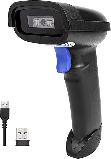 Shreyans Barcode Scanner with 3 in 1 Connectivity Bluetooth, Dongal & USB | BIS Certified | Useful for Retail Stores, Warehouses, Supermarkets