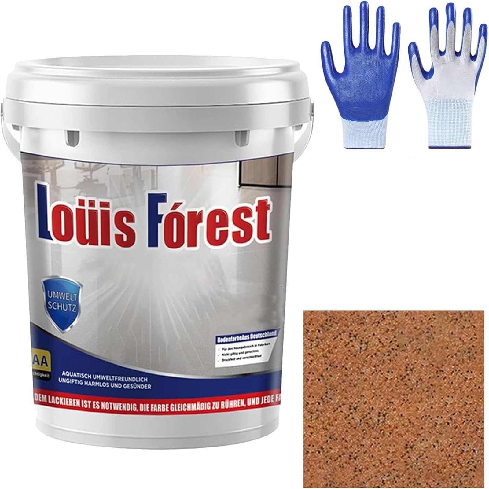 2026 NEW Epoxy Floor Paint,Epoxy Colored Sand Floor Paint 352Oz, High-gloss Marble Effect Coating, Garage Floors Painting, Covers Approximately 60 to 68 Sq Ft (Beige,35oz/1kg) — view 9