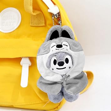 Skzoo Keychain,13 CM Cute Stray Keychain Plush, Soft Animal Figures | Stuffed Toy for Boys Girls & Doll Lovers