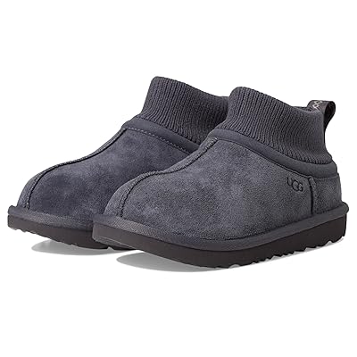 UGG Kids Classic Ultra Stretch Cuff (Little Kid/Big Kid) Kids Shoes Obsidian