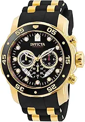 Relógio masculino Invicta 6981 Pro Diver Collection, cronógrafo, mostrador preto