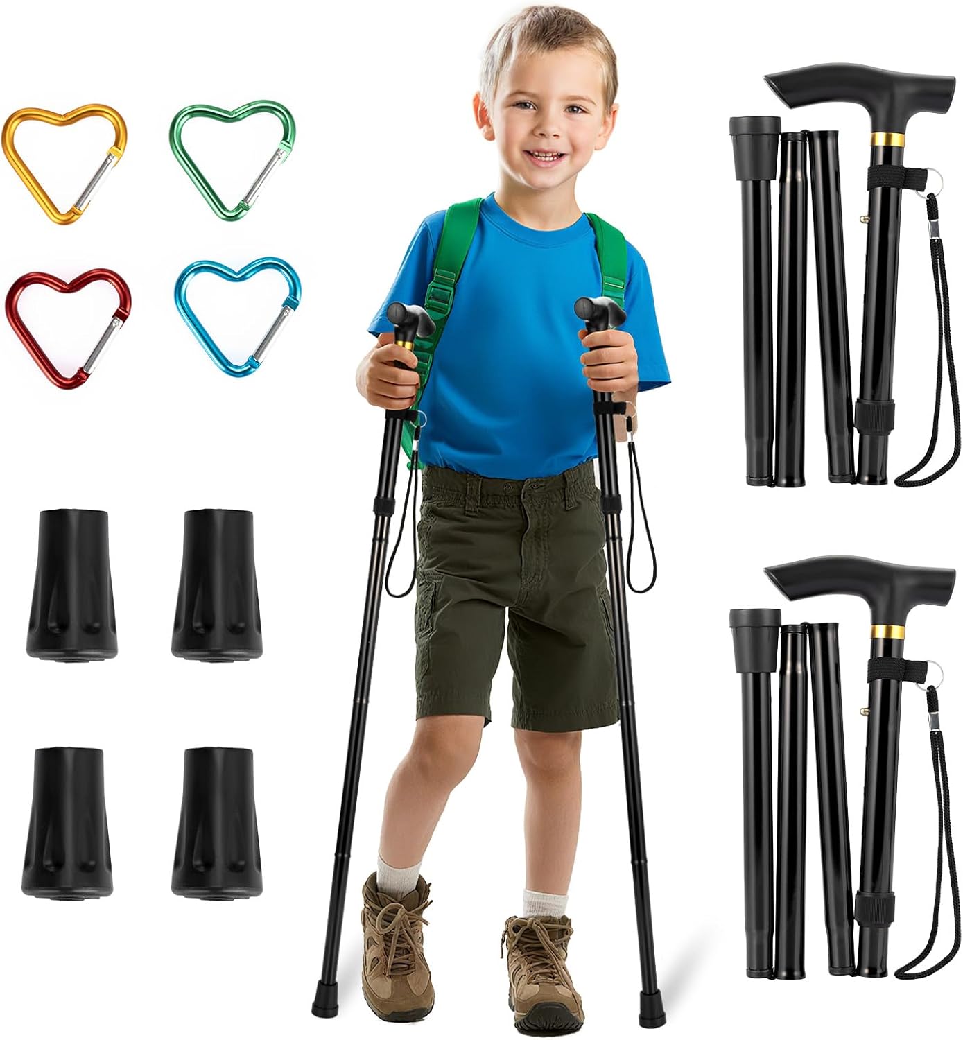 Trekking Poles – Hiking Poles for Kids,Telescopic, Collapsible, Ultralight for Hiking Trekking Poles – Hiking Poles for Kids,Telescopic, Collapsible, Ultralight for Hiking