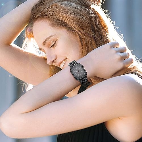 Miniatura 173 de Lightweight Resin Band For Apple Watch Series 11 10 SE 9 8 7 6 5 4 3 2 1 Ultra 3 2, Fashion Adjustable Replacement Strap for iWatch Bands 38mm 40mm