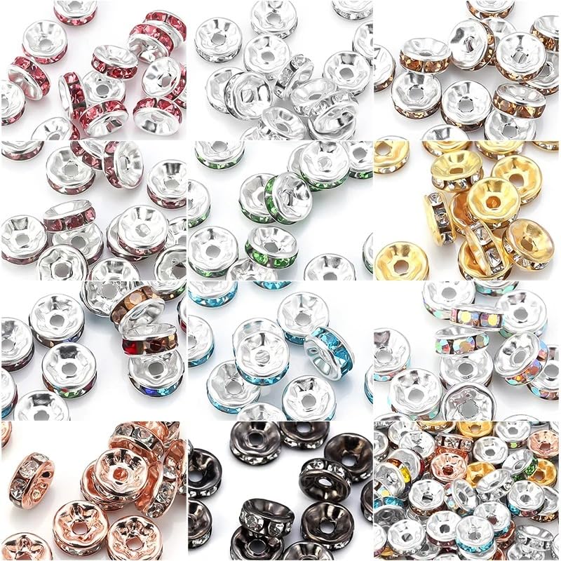 50 piezas Cuentas de Cristal 6mm Multicolor para Pesca miniatura 7