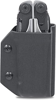 Clip & Carry Kydex Multitool Sheath for LEATHERMAN SURGE - Made in USA (Multi-tool not included) EDC Multi Tool Sheath Holder Holster Cover (Black)