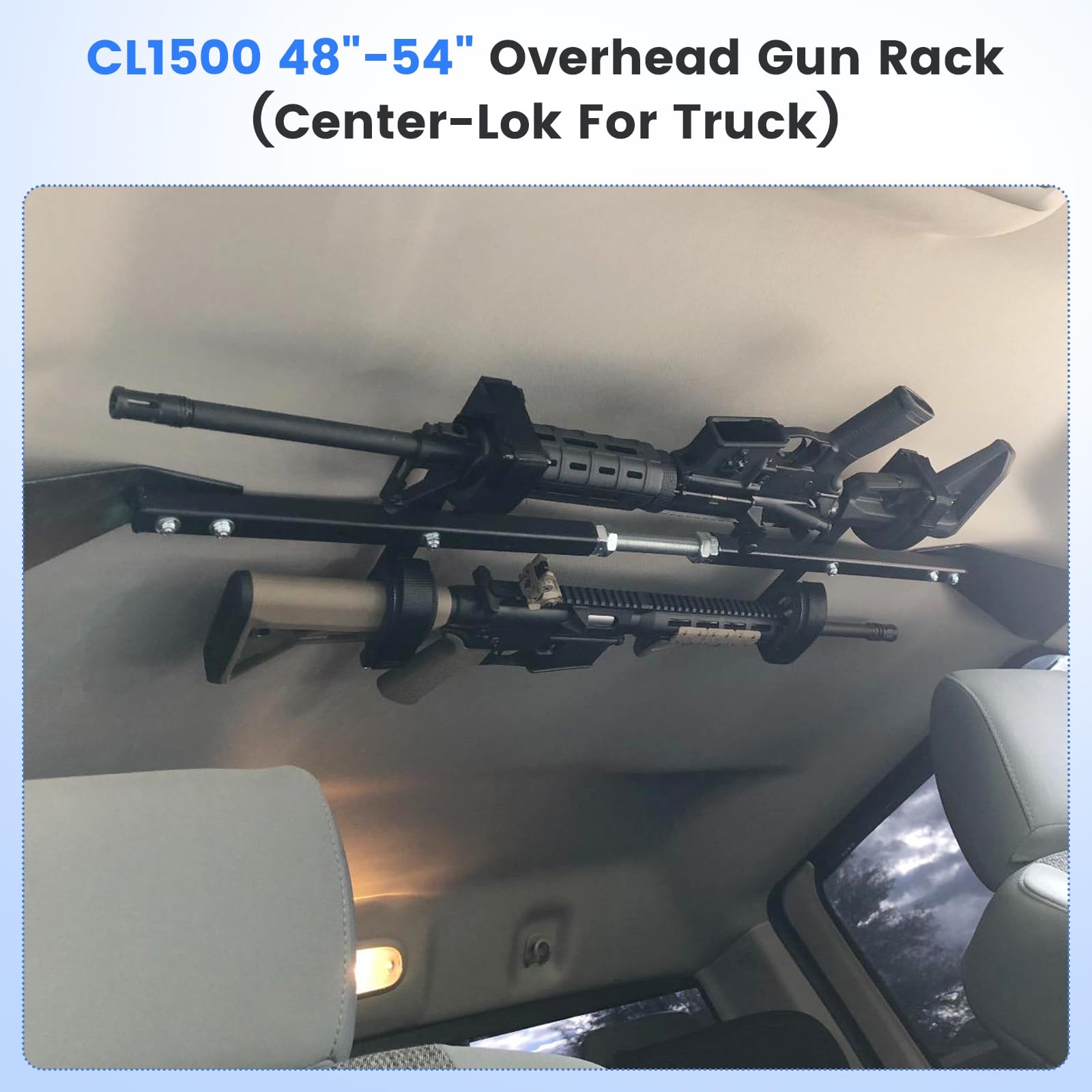 Woogreat Overhead Gun Rack for Truck, 48