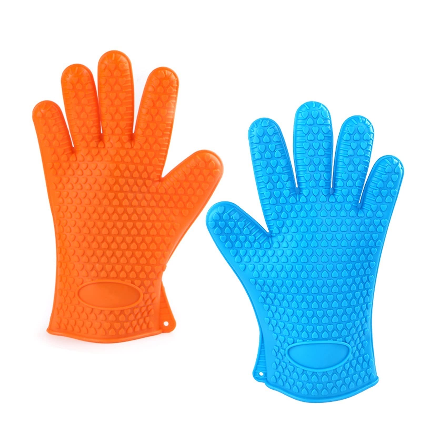 Gants en Silicone résistants à la Chaleur for Barbecue, Gants de Cuisine, de pâtisserie, de Barbecue(Green)