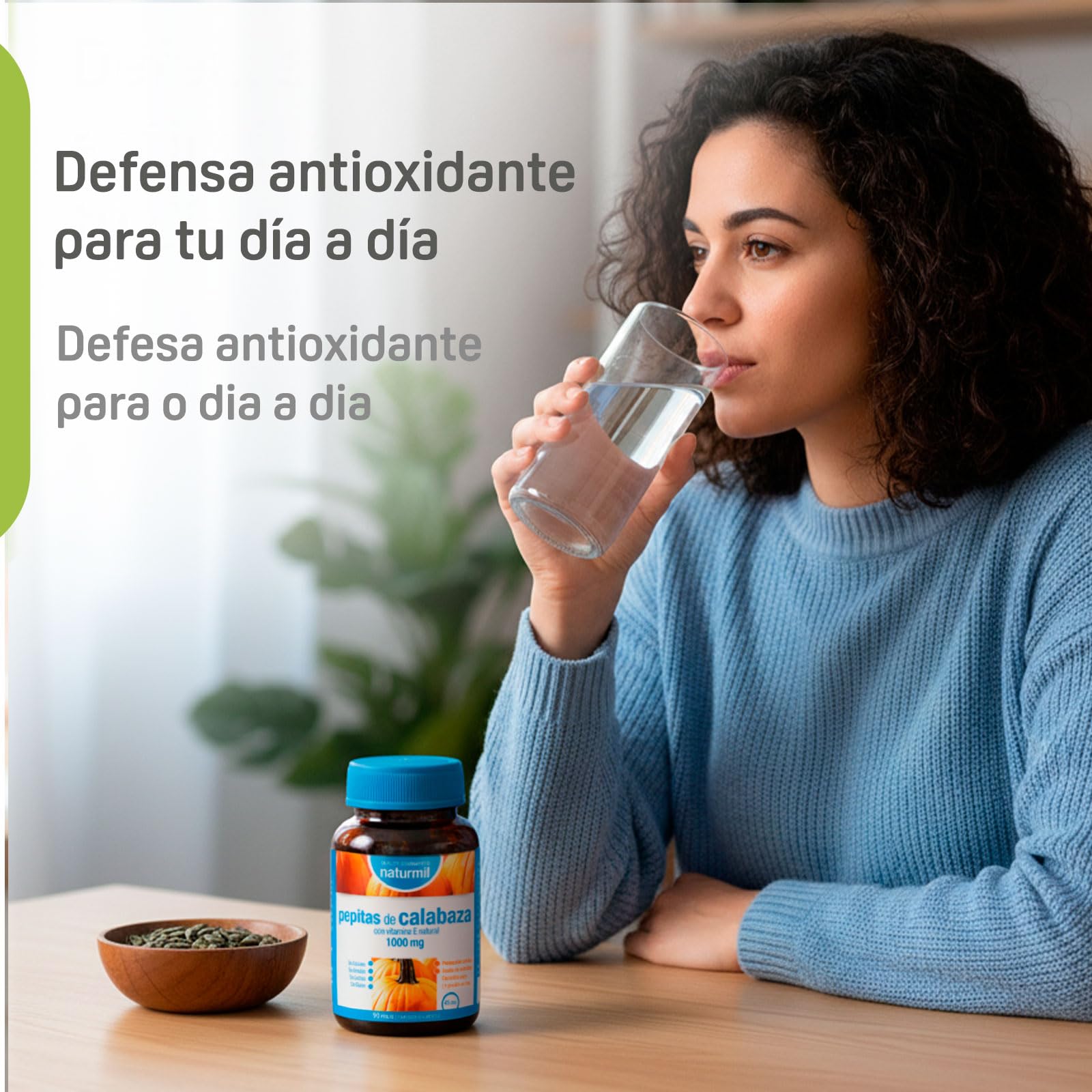 Aceite de Pepitas de Calabaza 1000 mg Cucurbita Pepo Prensado en Frío - Vitamina E Natural - Apoyo Tradicional a la Salud Urinaria y el Bienestar Prostático - 90 Perlas - Naturmil - DietMed