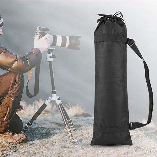 Miniatura 4 de Bolsa de trípode para cámara, tela Oxford, portátil, plegable, al aire libre, bolsa de transporte para fotografía (21.7 in)