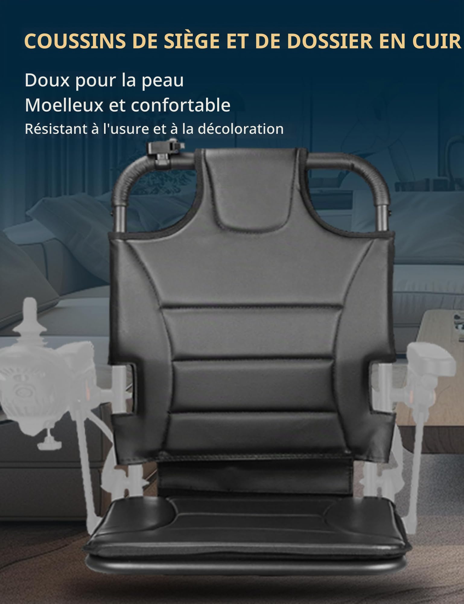Fauteuil roulant électrique pliable, léger, avec batterie amovible de 10 Ah, approuvé par les compagnies aériennes, charge 120 kg, taille de voyage, moteur sans balais tout terrain