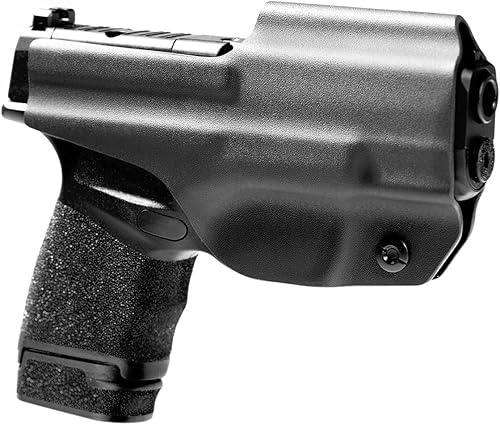 Miniatura 5 de GRITR IWB Kydex RightLeft Hand Gun Holster Fits Springfield Armory HellcatRDPOSP - Optic Cut, Open Bottom, 1.5" Belt Clip & Adjustable Retention