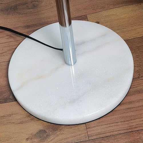 Miniatura 6 de beaysyty Moderna lámpara de pie K9 de cristal transparente, interruptor de pie de encendidoapagado, 3 luces de cristal y cristal, lámpara de esquina