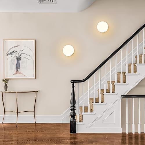 Miniatura 7 de Moderno aplique de pared de latón con forma de globo lámpara de pared moderna de mediados de siglo de oro de 6 pulgadas, pequeños apliques