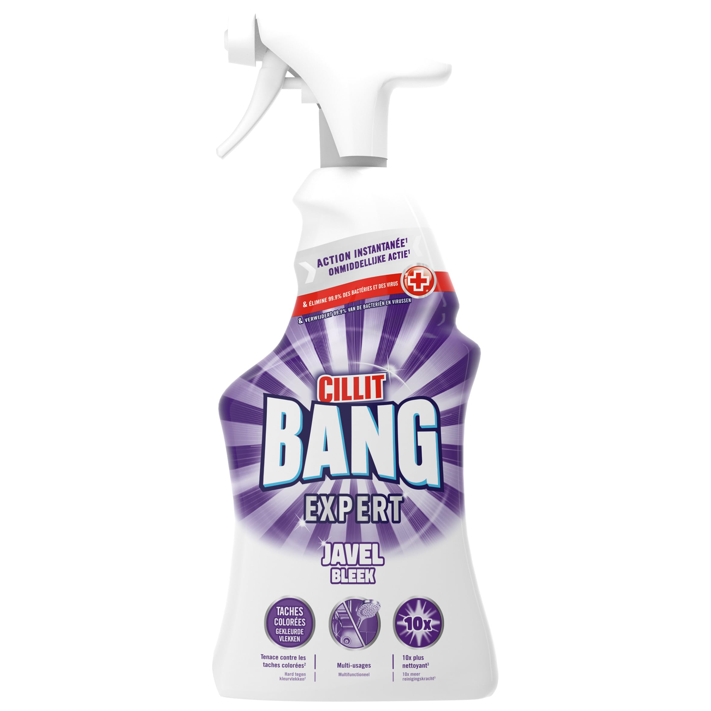 Kit Entretien Complet Sprays Cillit Bang Expert : Dégraissant + Salle de bains + Moisissures + Javel