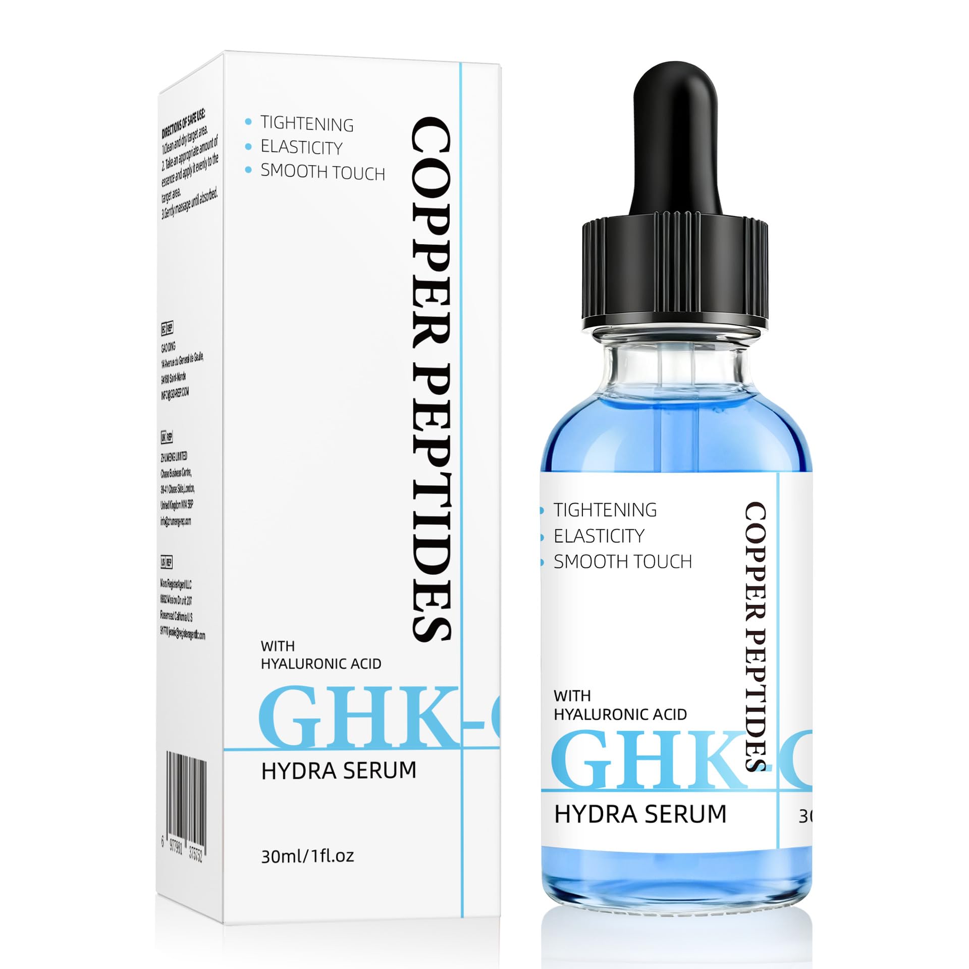 Amazon.com: Copper Peptides GHK-Cu Hydra Serum with Hyaluronic Acid