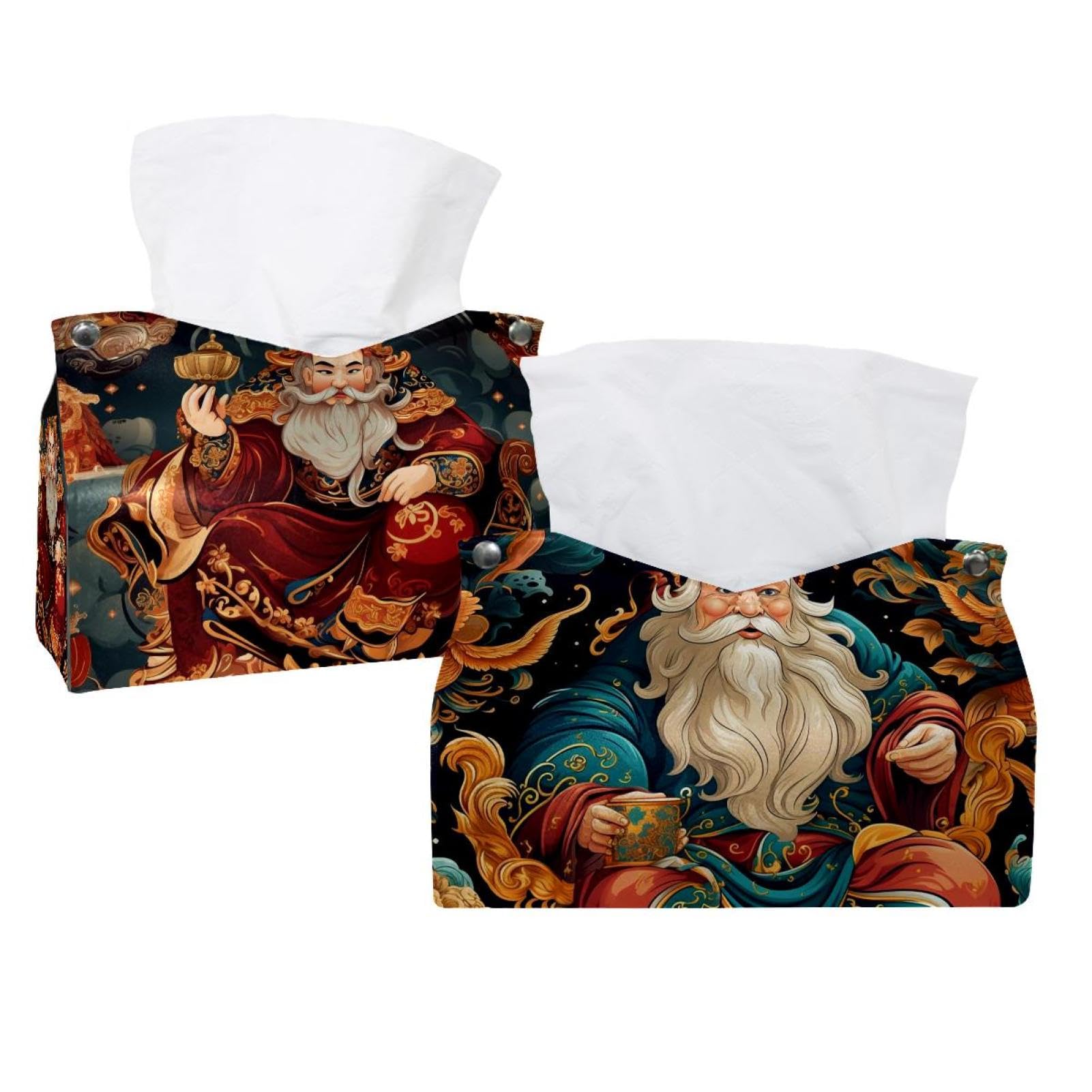Housses de boîte à mouchoirs dieu de la richesse pour masquer le carton