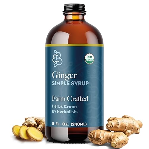 Miniatura 74 de Bluestem Botanicals Jarabe simple de romero orgánico, 8 onzas, mezclador de cóctel y cola sin alcohol para bebidas, sin alcohol