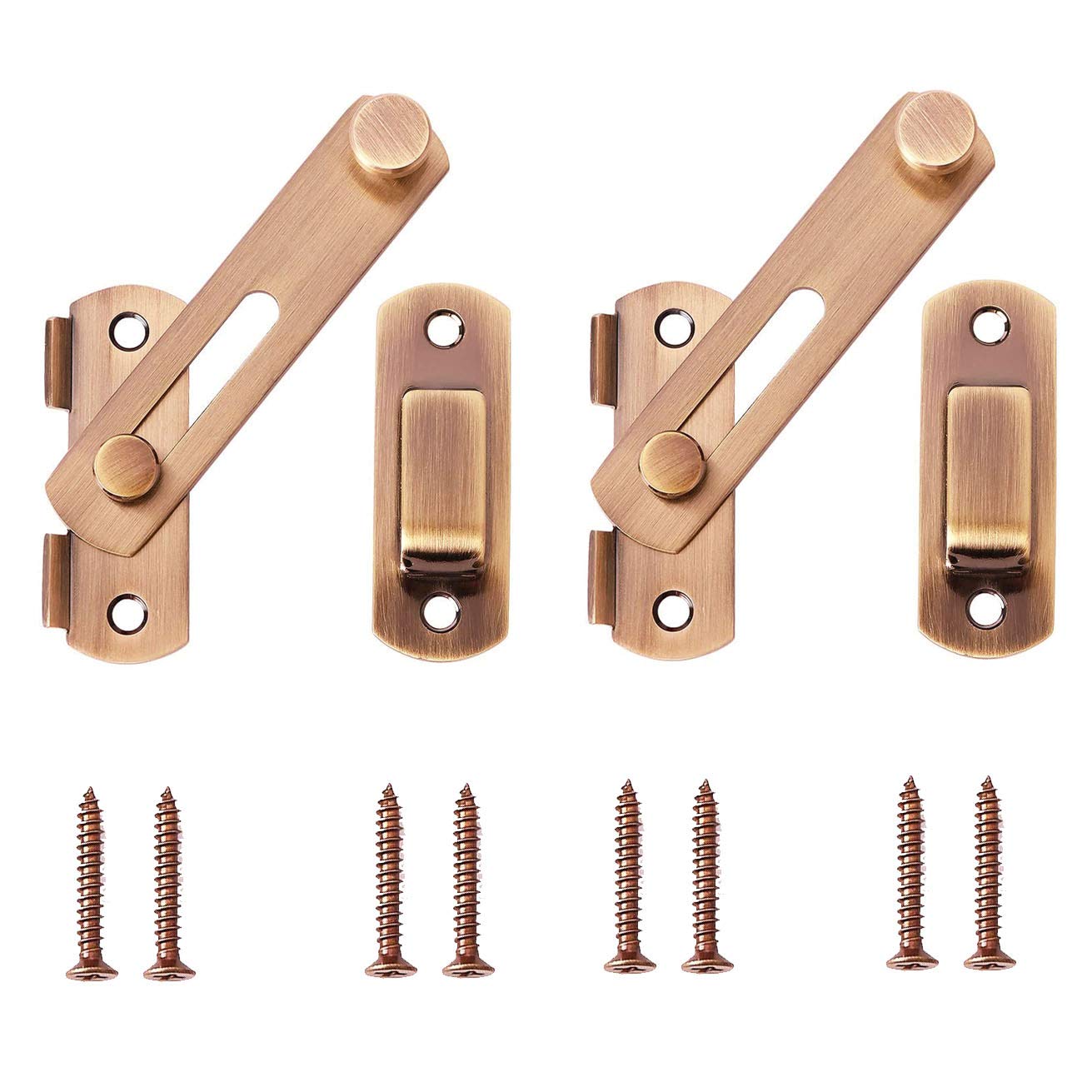 Buy 2 Pack Stainless Steel Gate Latches, Door Holder Flip Latch Safety