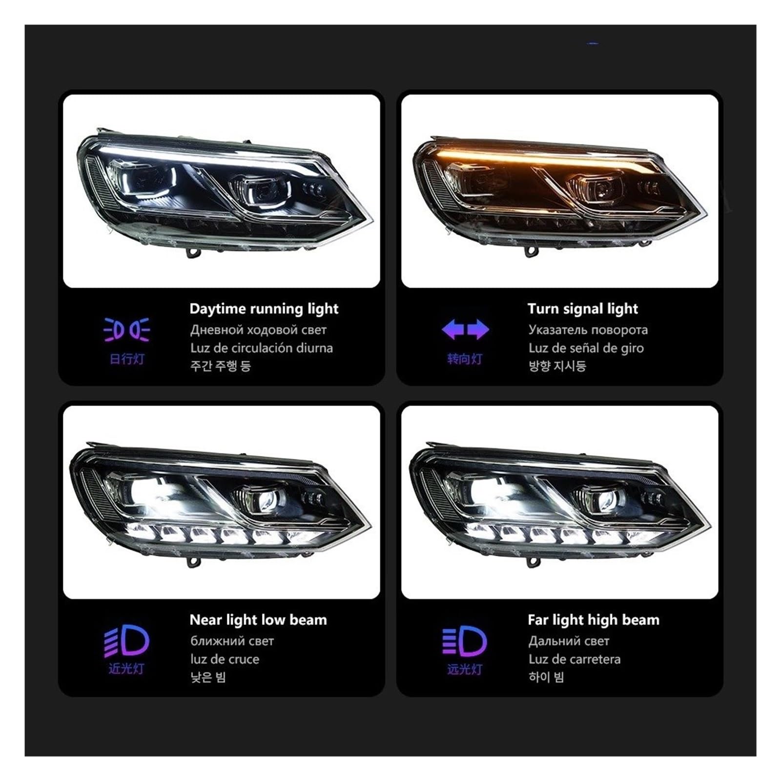 Fanale Anteriore Per VW Per Touareg 2010-2016 Fari Auto DRL Hella 12V H7 LED Bi Xenon Lampadine Fendinebbia Faro Auto