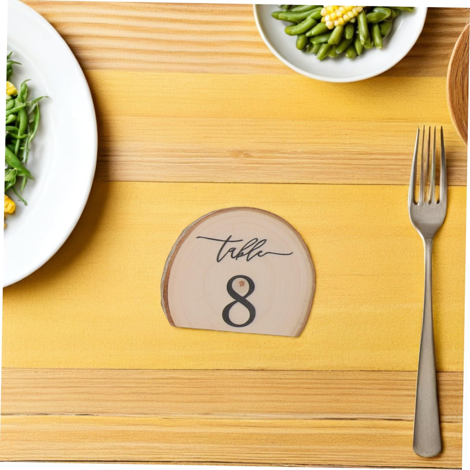 Garneck 10stücke Tischnummern Holz Rustikal Für Hochzeiten Babypartys Geburtstage Tischdekorationen Aus Rinde Für Empfang Und Jubiläen