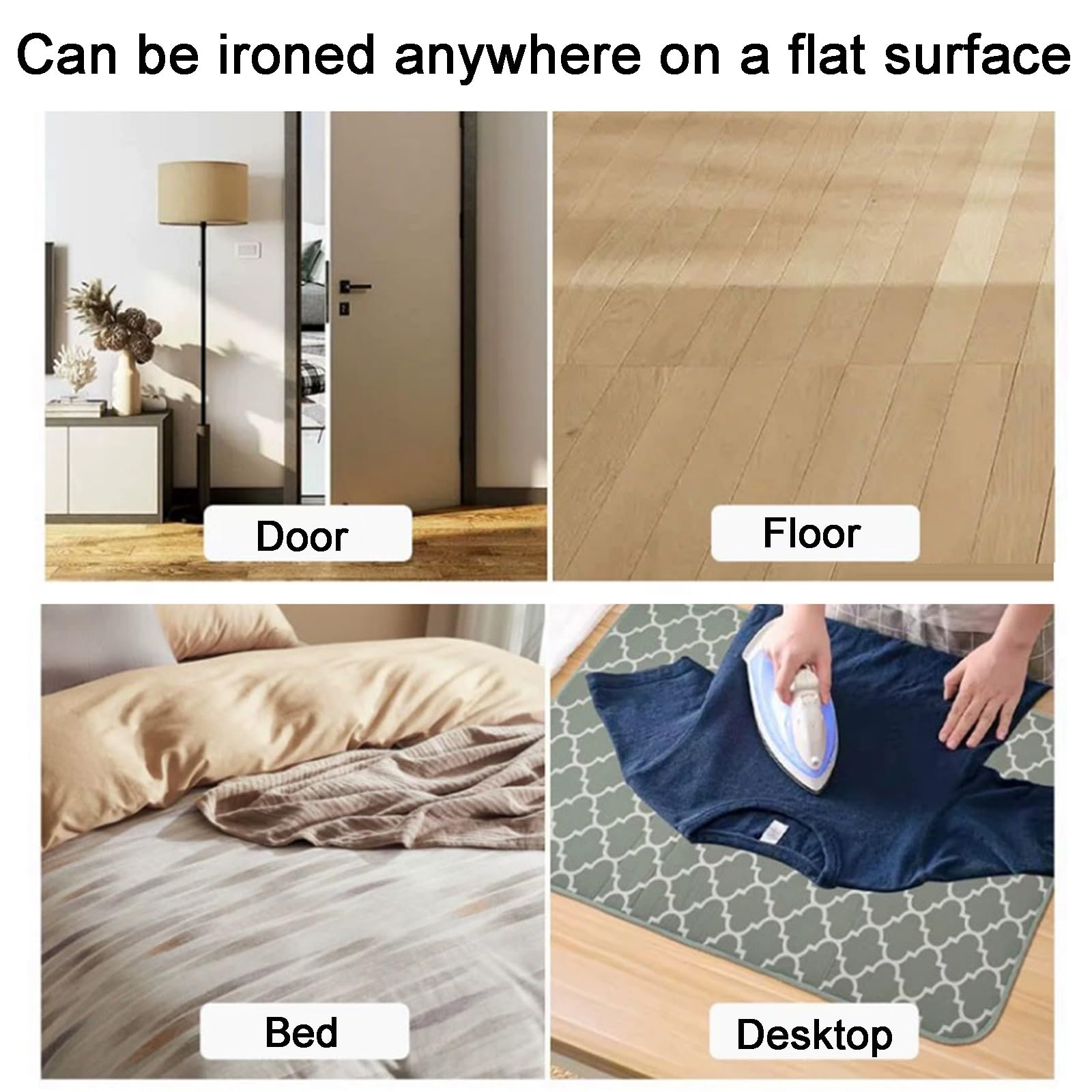 Tapis De Repassage Portable En Polaire Avec Coussinet En Silicone