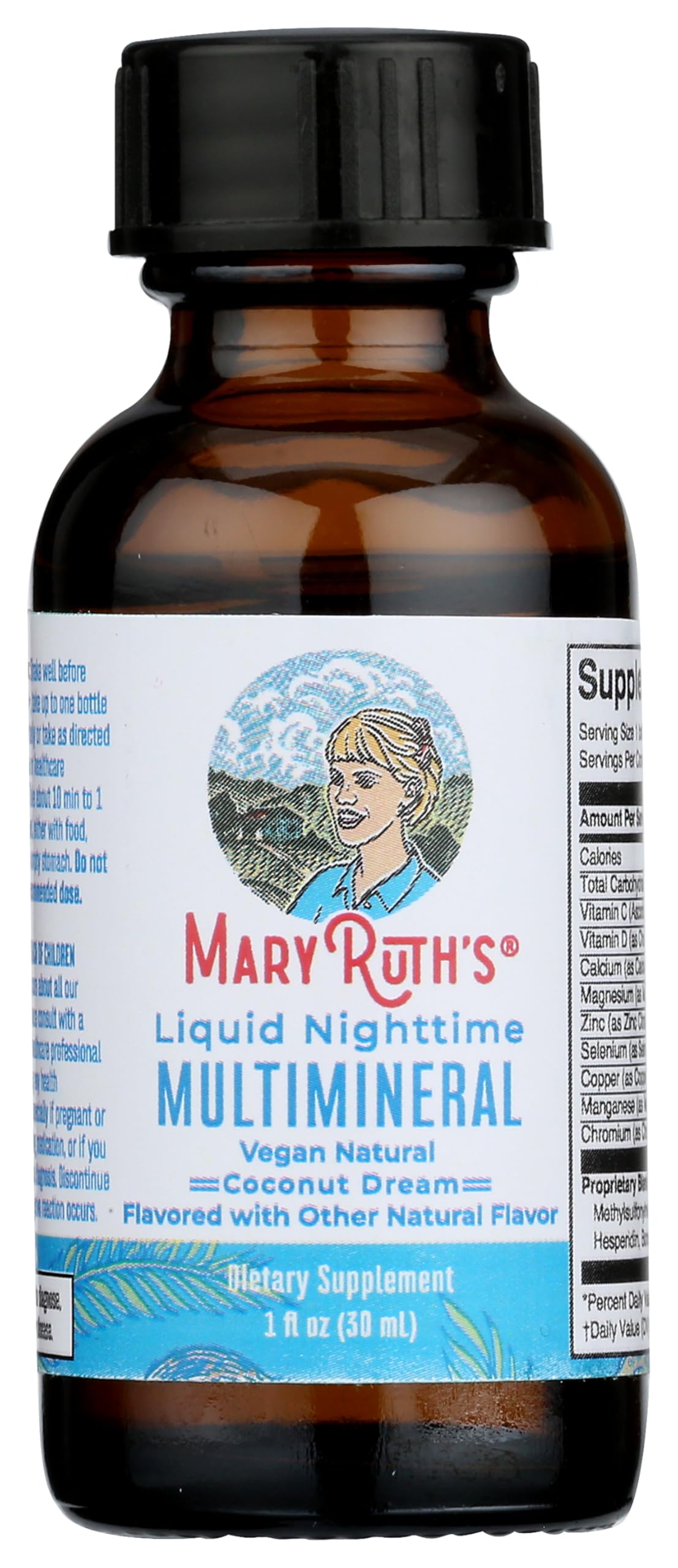 MaryRuth's Multimineral Nighttime Liquid Coconut Dream Single, 1, 1 Fl Oz