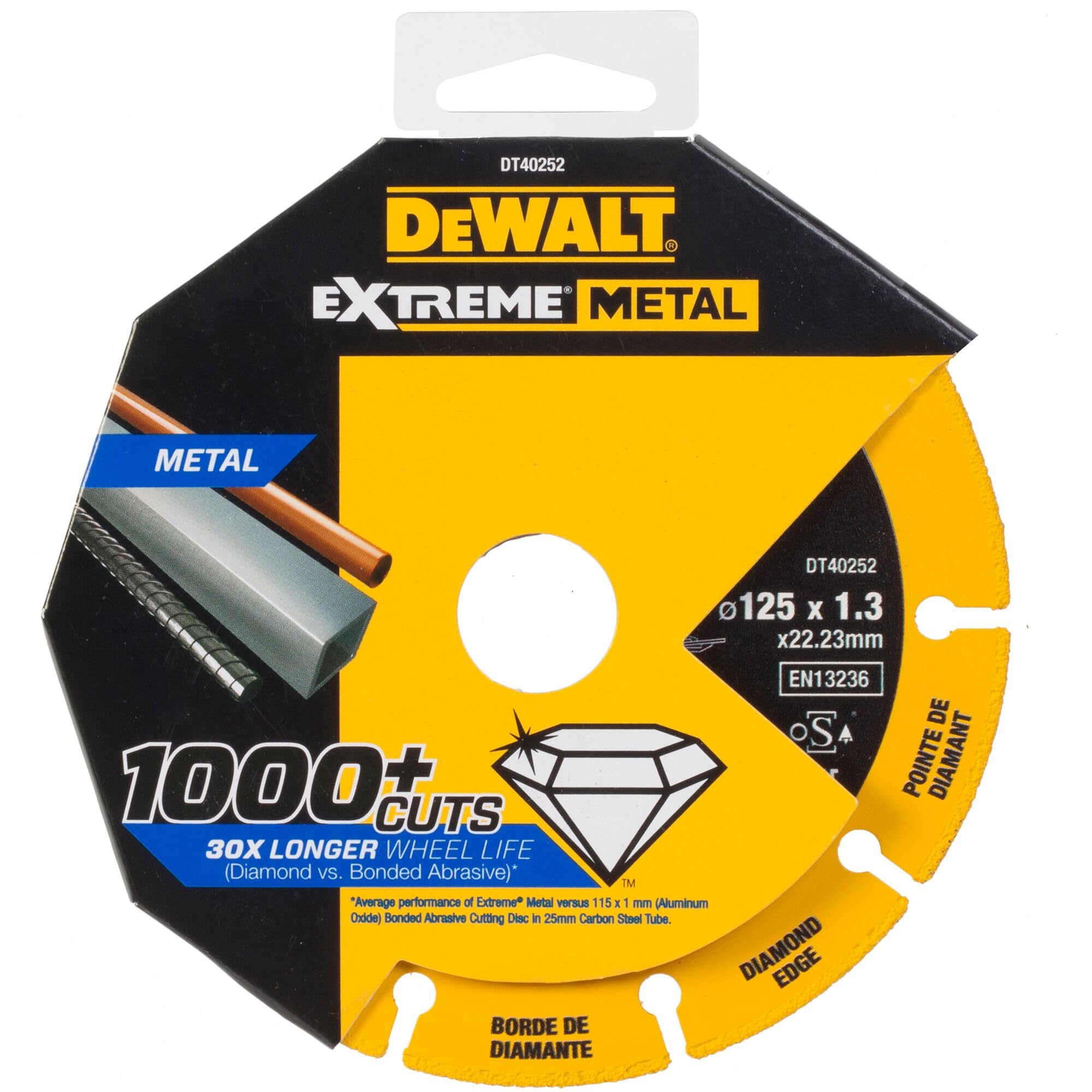 DEWALT DT40252-QZ DT40252 METALMAX Extreme Metal Diamond Disc 125 mm