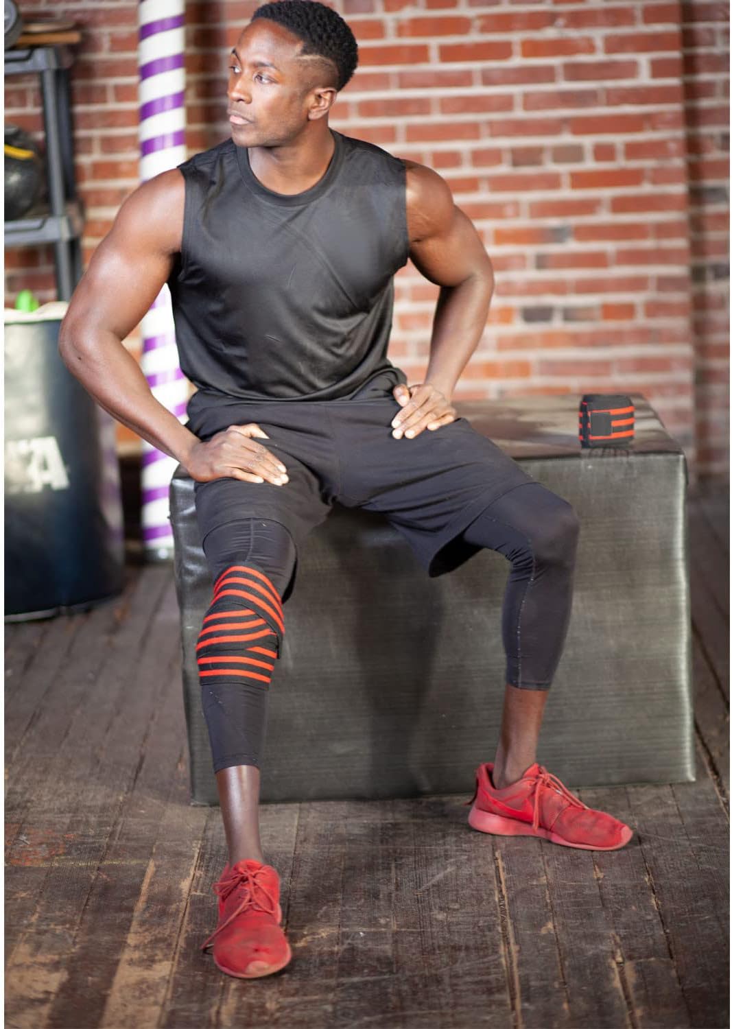 Weightlifting Knee Wrap (Pair)