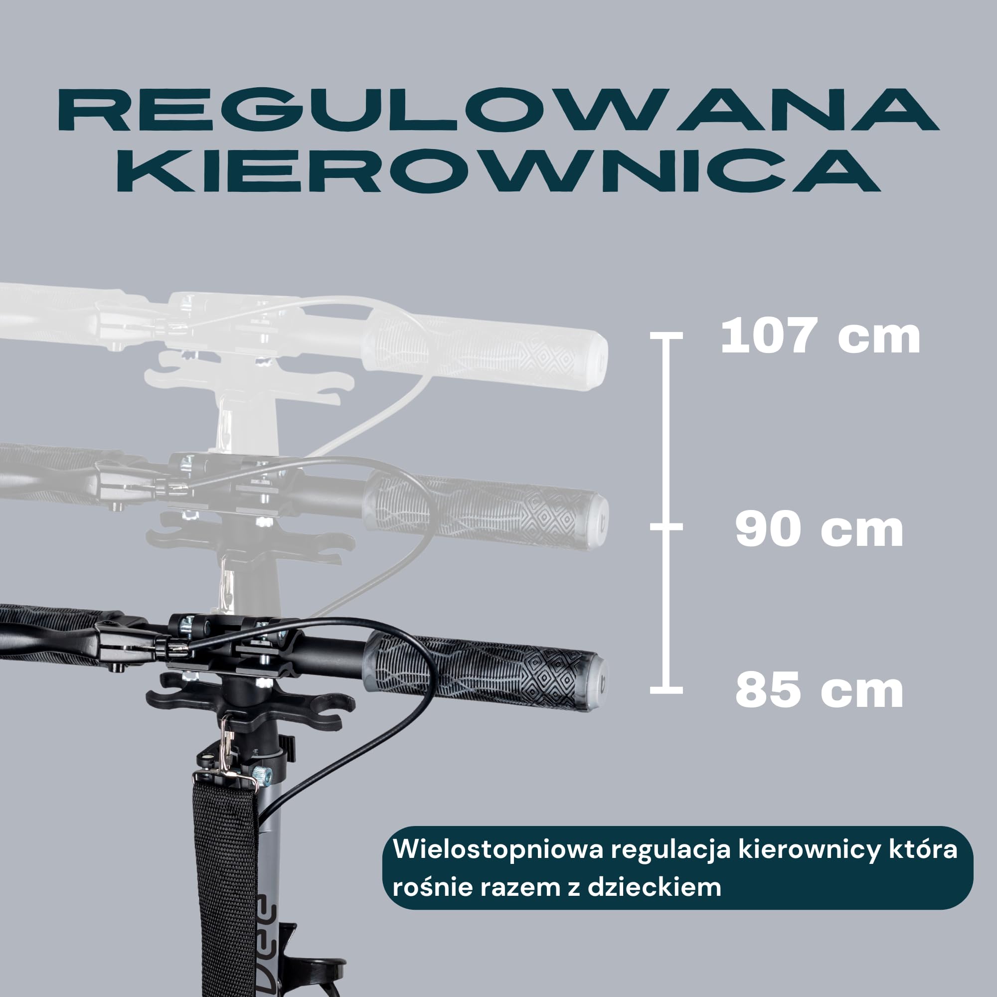 Bergen City Scooter Classic hulajnoga składana – koła 200 mm, hamulec tarczowy i nożny, 2 x zawieszenie, aluminiowa hulajnoga z regulacją wysokości, dla dzieci od 6 lat i dorosłych do 100 kg