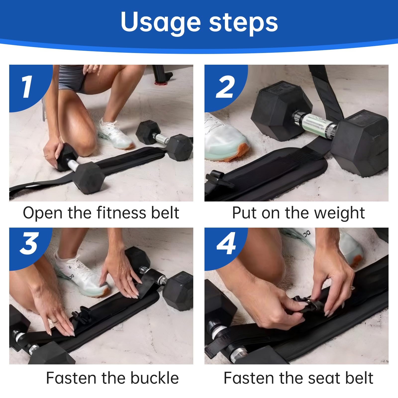 VINEST Pas do Hip Thrust, do sztang i kettlebelli, pas do Hip Thrust z regulowanym zapięciem na rzepy, pas do treningu pośladków