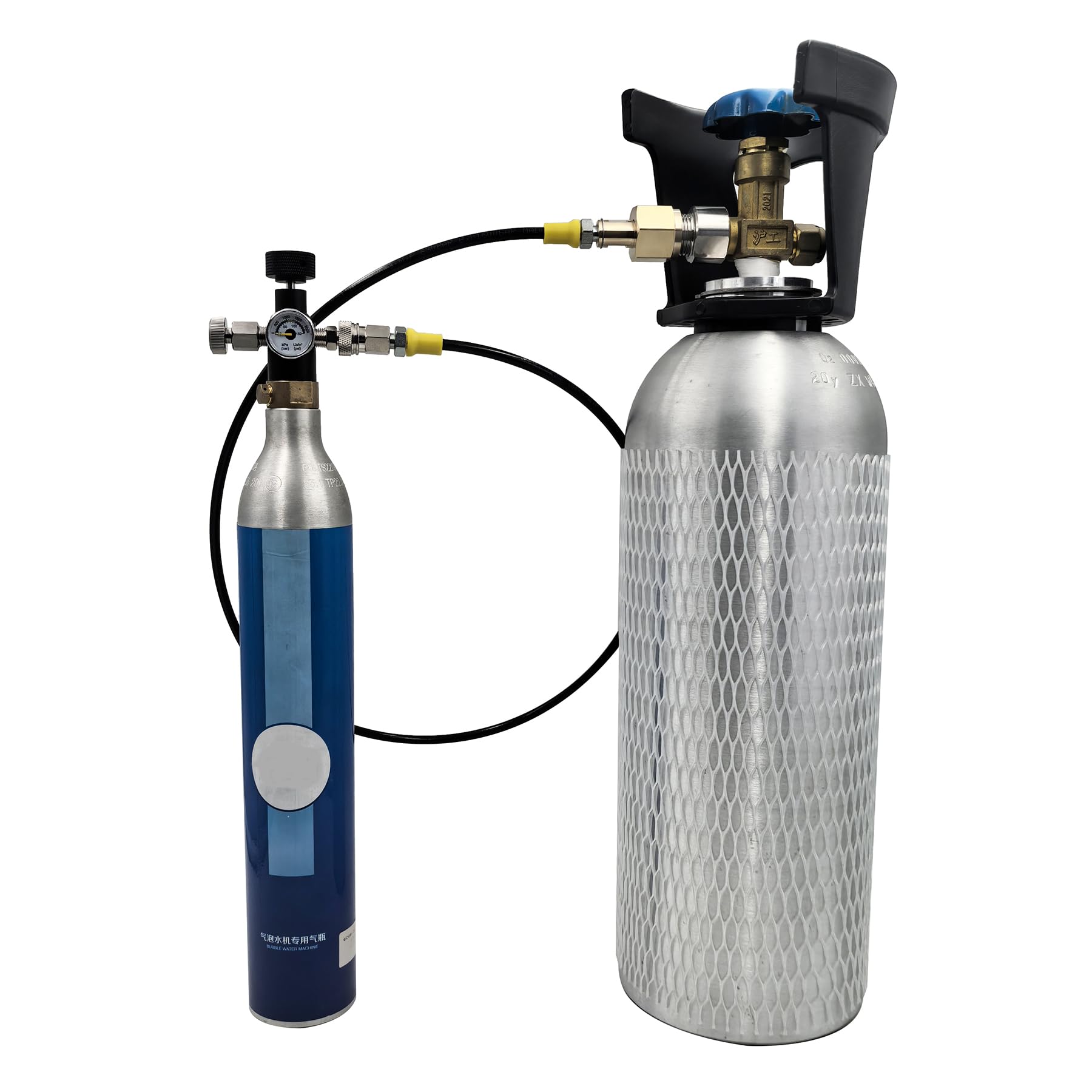 DRYHTEN Set di tubi di riempimento di CO2 con manometro TR21-4