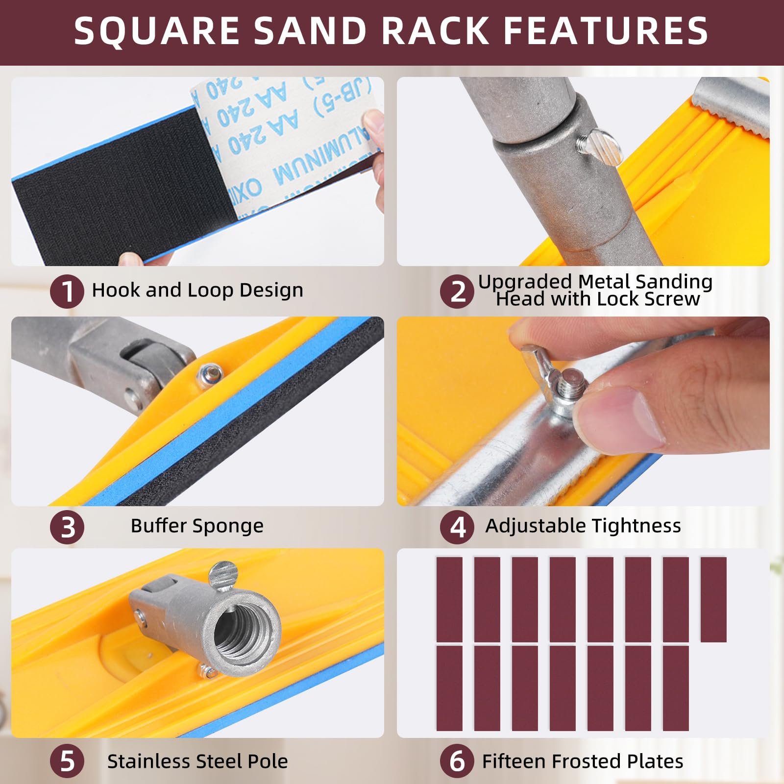 Drywall Pole Sander - 15 Sanding Sheets -4 Drywall Pole Sander - 15 Sanding Sheets -4