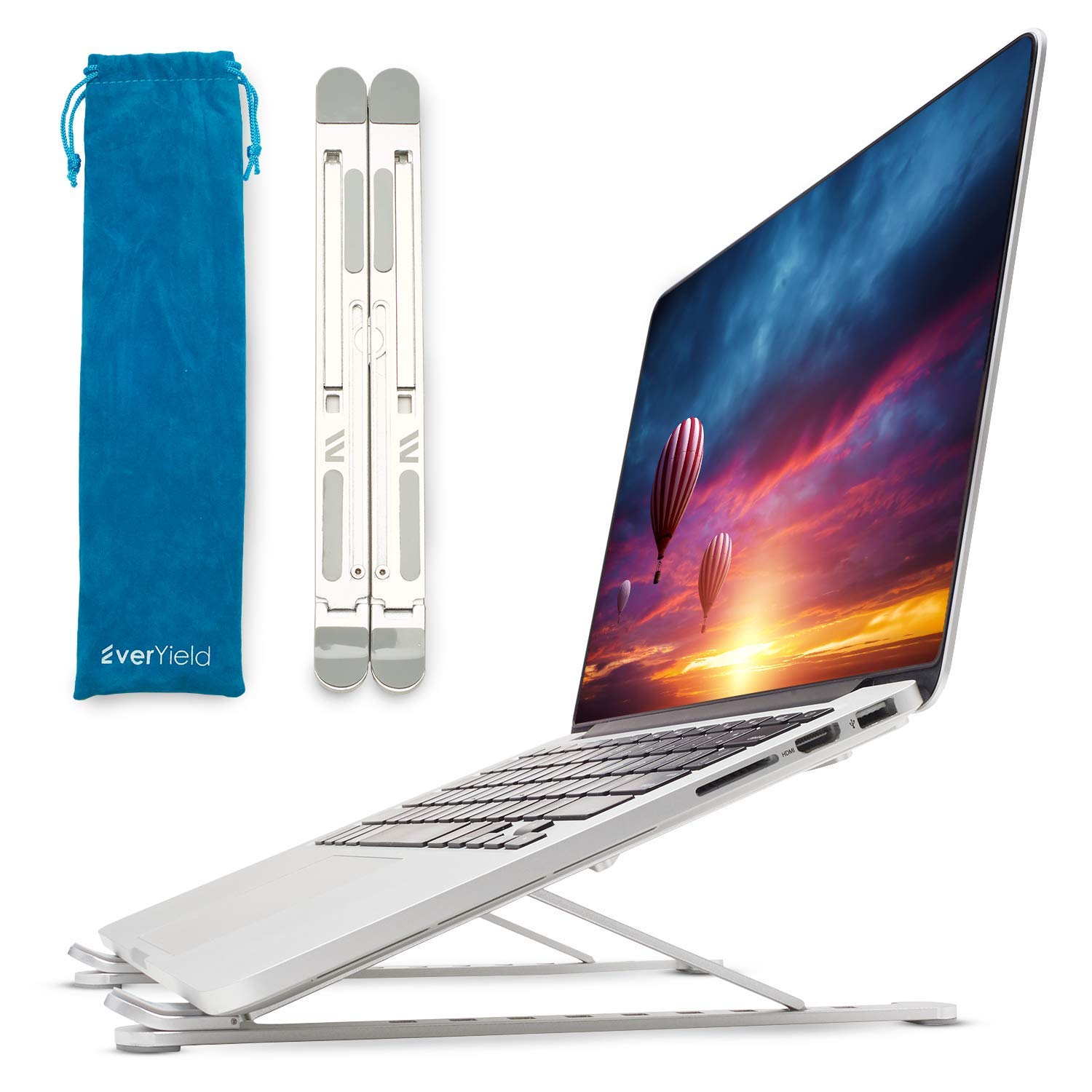 Buy Upgraded Aluminum Foldable Laptop Stand Compact, Portable Laptop