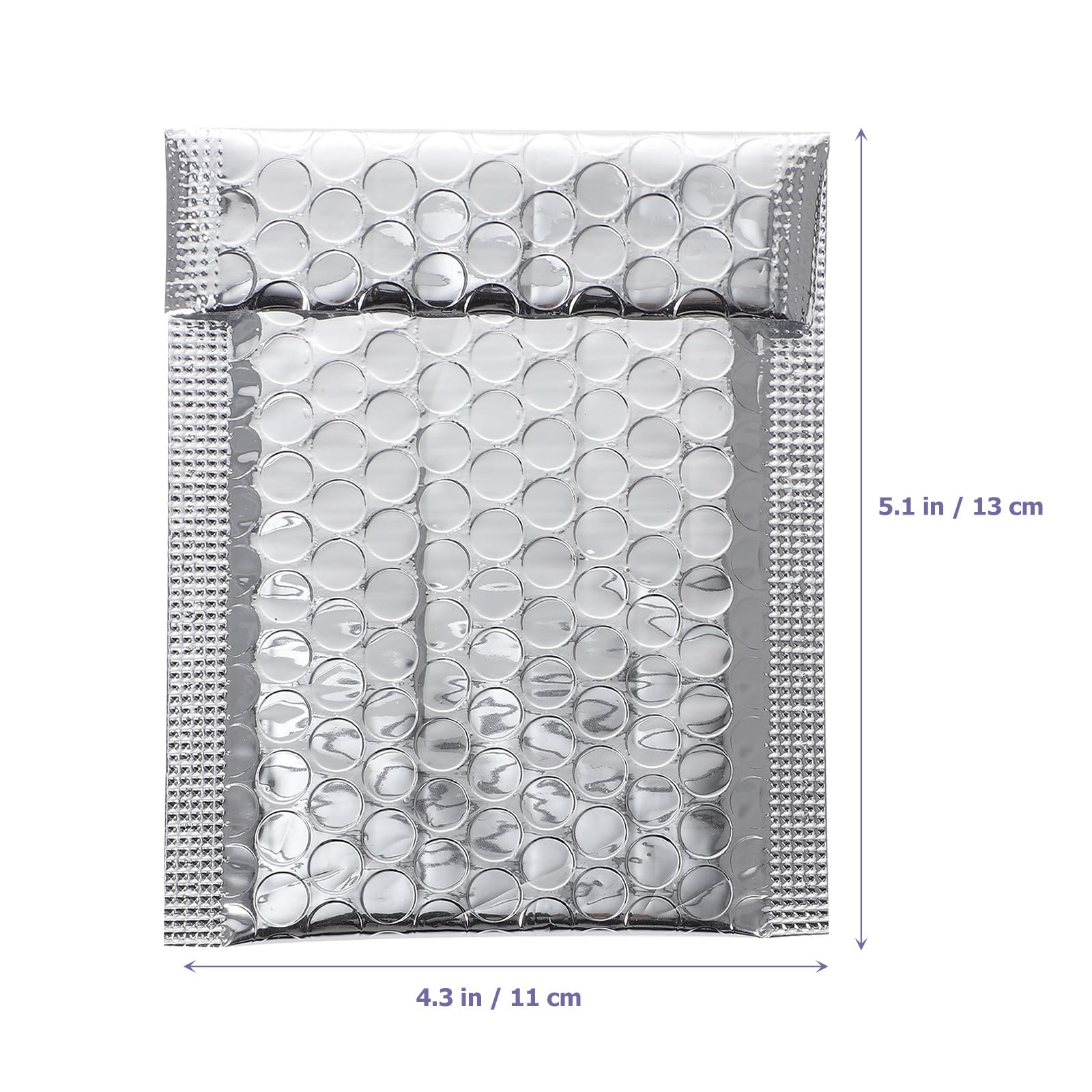 100 Stück Selbstklebende Luftpolster versandtaschen Gepolsterte Aluminiumfolie Umschläge Stoßdämpfend Reißfest für Sicheren Versand von Elektronik Schmuck Kosmetik