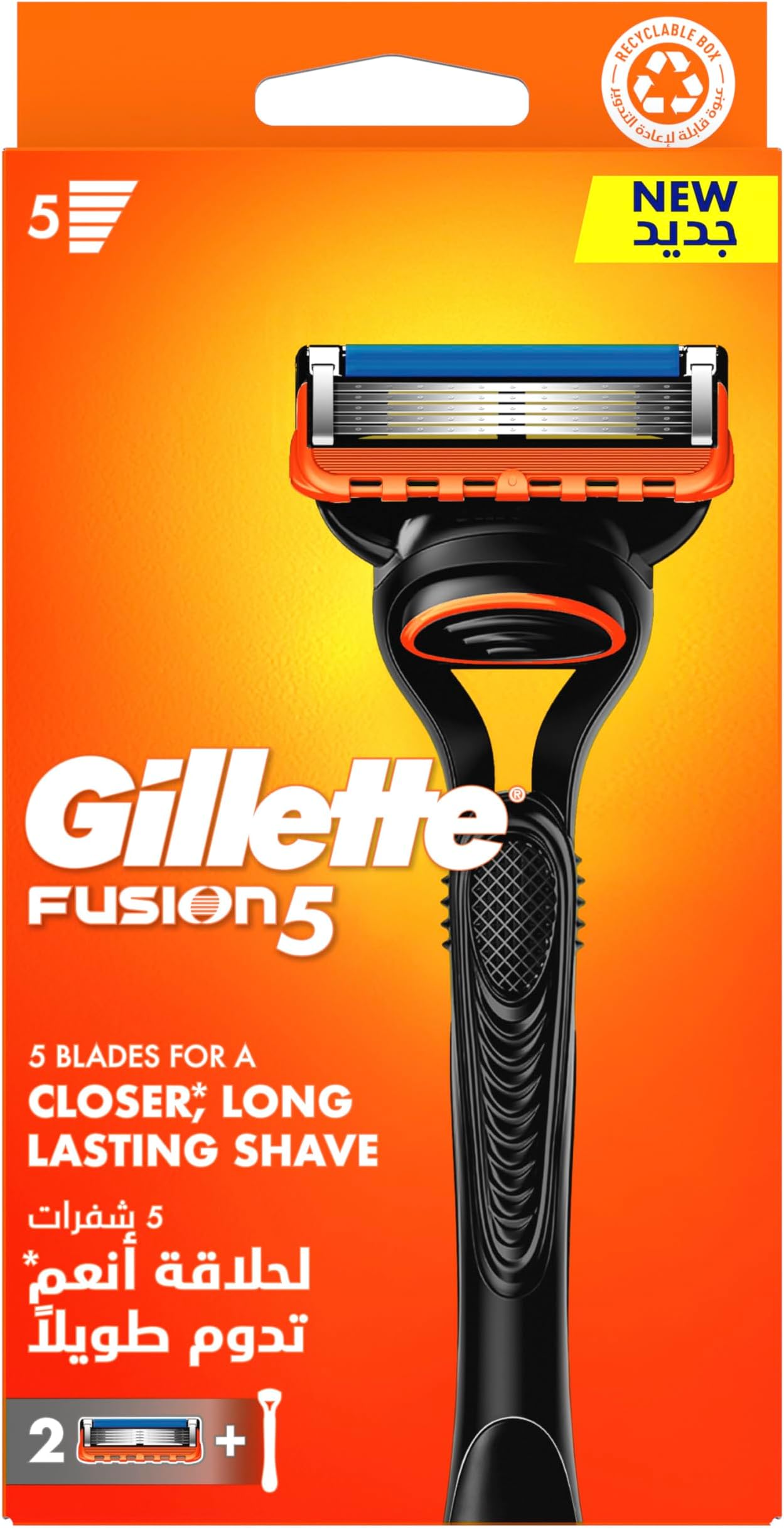 Fusion 5 Men's Razor 1 Handle + 2 Blades