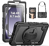 Vista 1 de SEYMAC Funda protectora resistente a prueba de golpes para Samsung Galaxy Tab A9 de 8.7 pulgadas 2023 (SM-X110/X115/X117), resistente a prueba