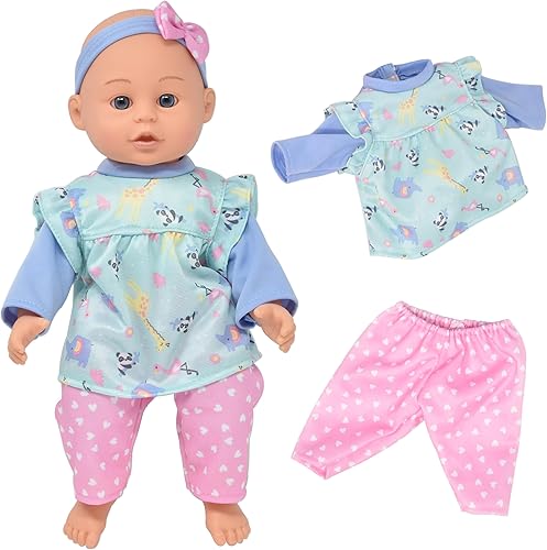 Miniatura 8 de Muñeca de bebé de cuerpo suave muñeca de 14 pulgadas con conjunto de ropa y accesorios