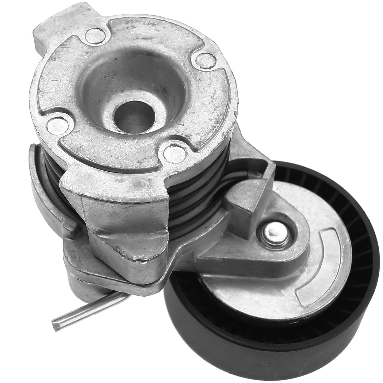 A-Premium Belt Tensioner Assembly with Pulley Compatible with BMW 545i 550i 645Ci 650i 745i 745Li 750i 750Li 760i