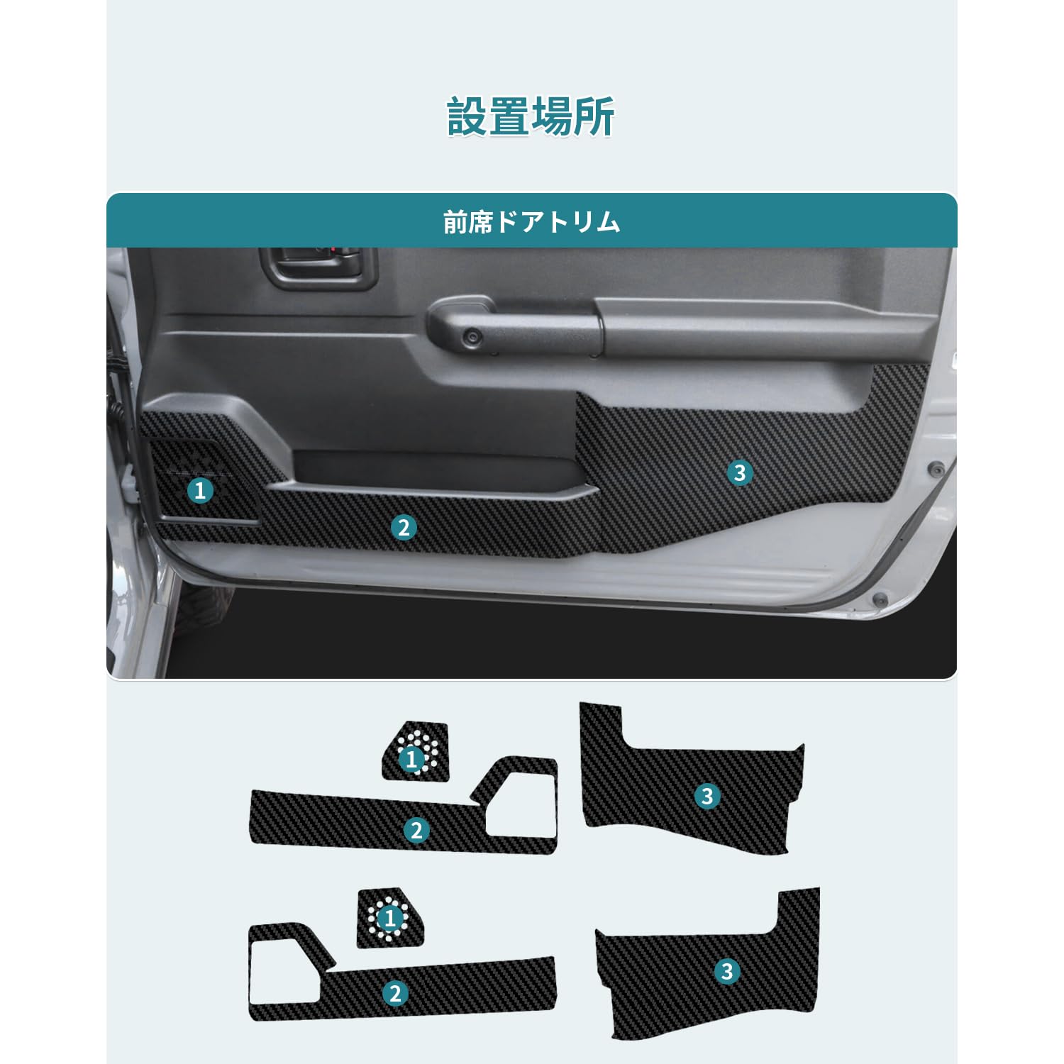 Amazon | HUAHAO スズキ ジムニー jb64 b74専用 ドアキックガード