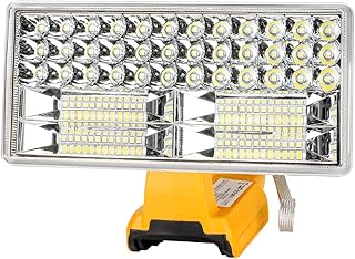 Choerinton LED Work Light Compatible with 20V Max Li-ion Battery DCB206 DCB200,4200LM Outdoor Wide Illumination Flashlight USB Port for Car Repair Camping Jobsite Emergency Lighting(Tool Only)