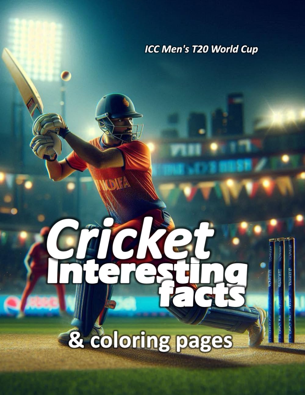 Cricket: interesting facts: and coloring pages