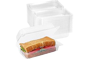 MANSHU 100 Pcs Sub Sandwich Container