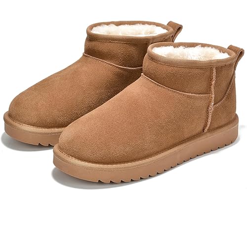 Project Cloud 100% Genuine Leather Ankle Boots for Women - Water Resistant with Memory Foam Insole Winter Boots for Women - Trending Shoes & Comfortable Women's Ankle Boots (Hippy)