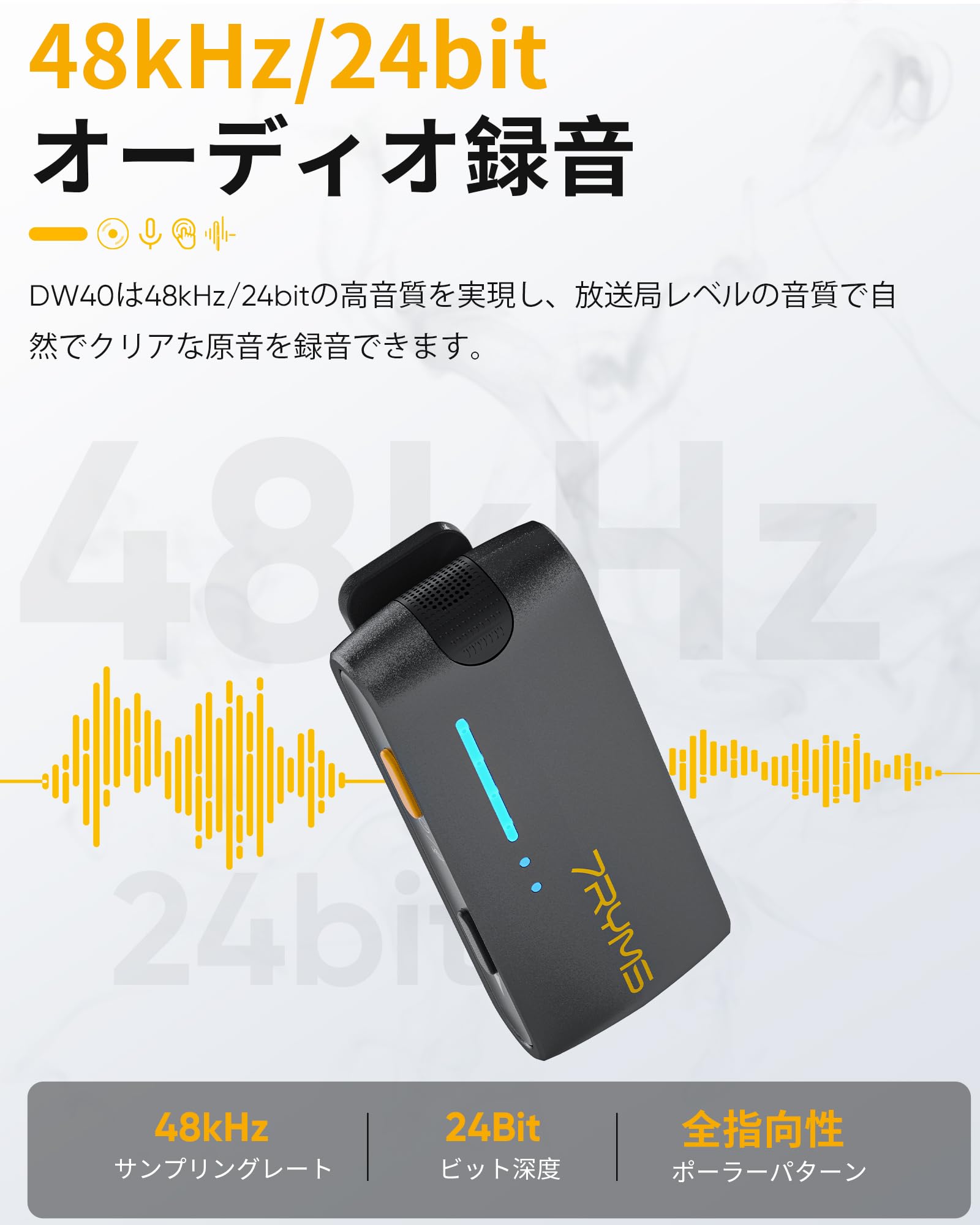 Amazon.co.jp: 7RYMS iRay DW40 送信機4台+受信機1台 ワイヤレス 