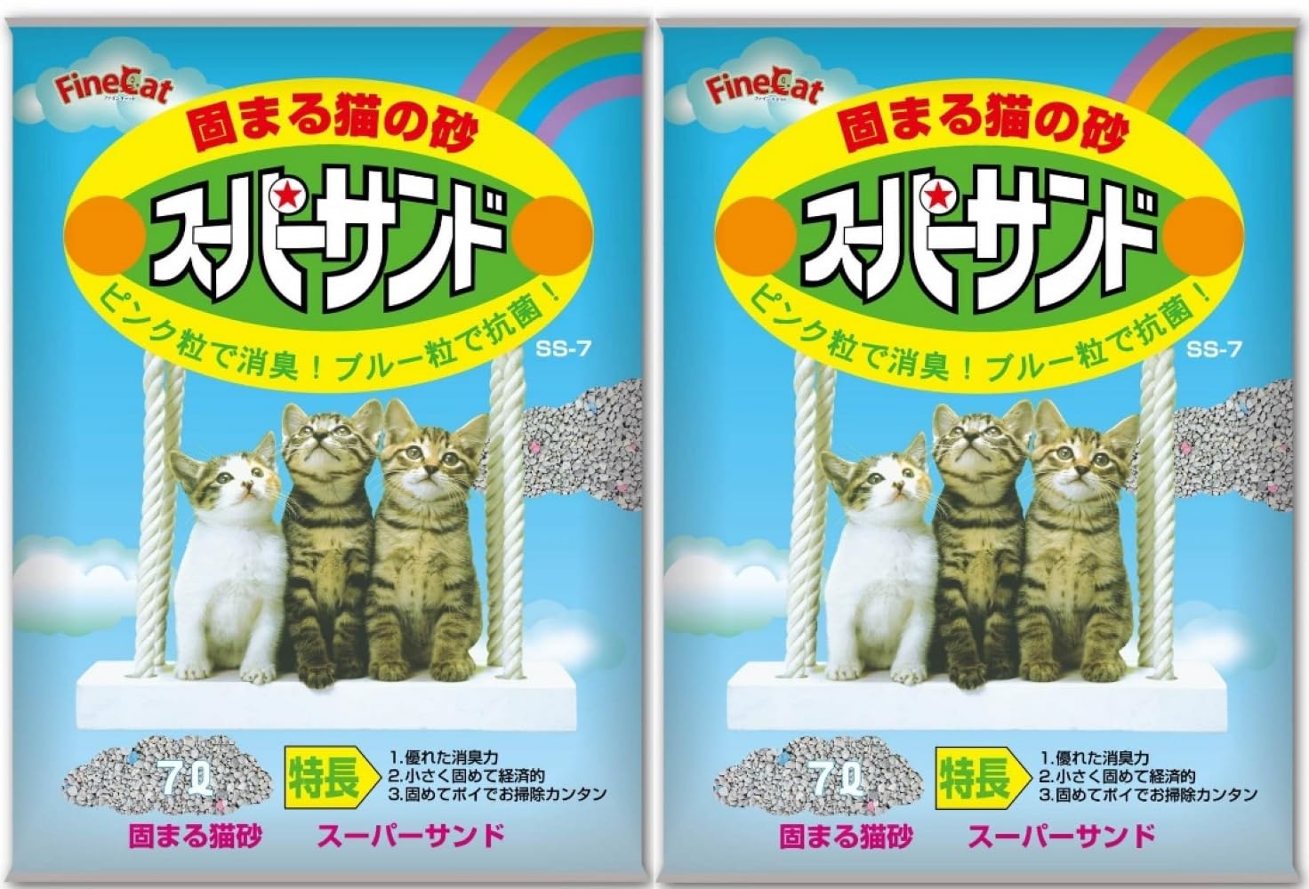 【ねこサンド】 新東北化学工業 紙砂 おしゃれサンド 7L 1ケース6個セット : イ