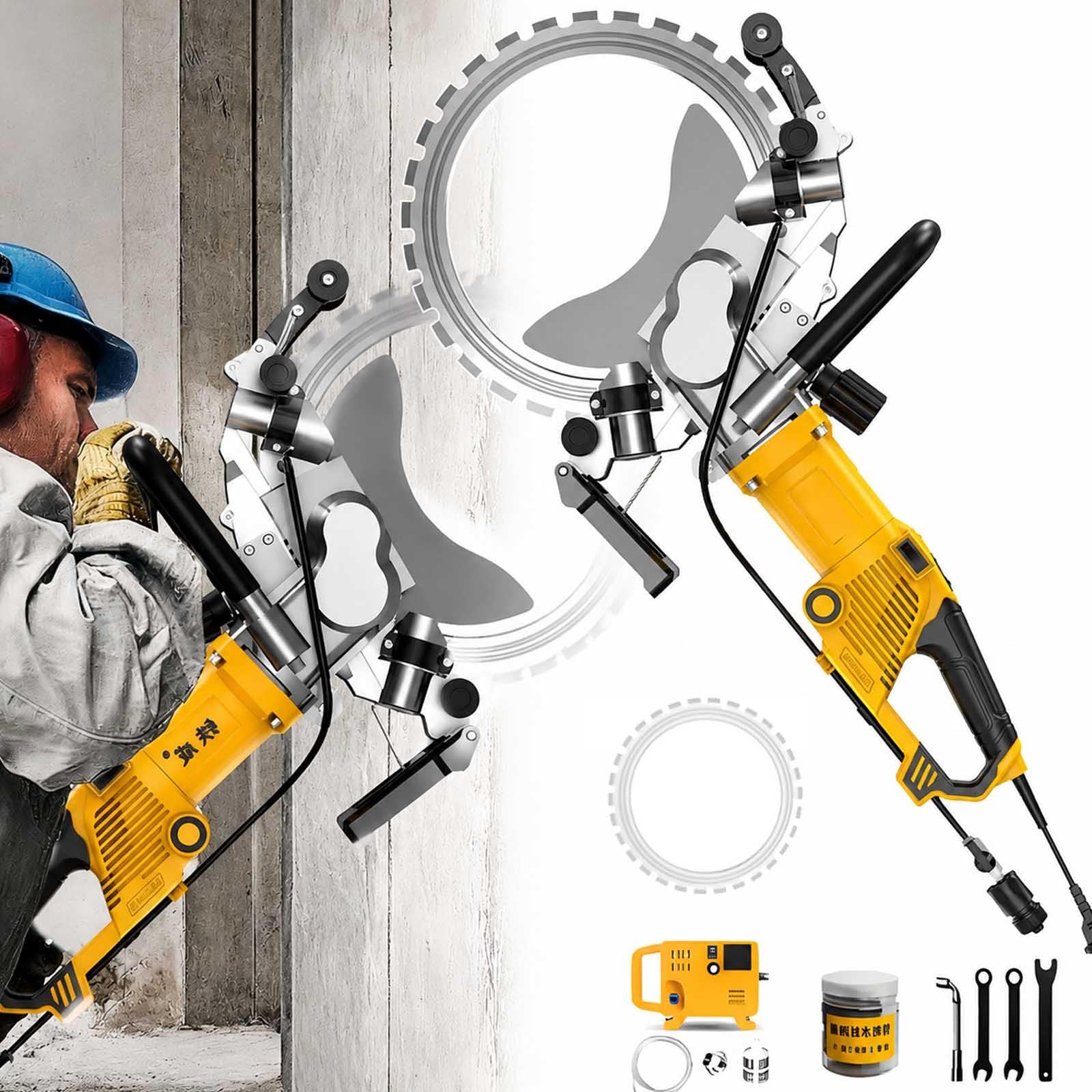 Sierra Anular De Hormigón 5000w Sin Escobillas Para Ranuras Y Reformas 60CM